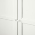 BILLY / OXBERG Bookcase with doors, white, 80x42x202 cm