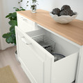 BESTÅ Storage combination w doors/drawers, white Smeviken/Ostvik/Kabbarp white clear glass, 120x42x240 cm