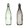Decorative Glass Bottle 1L, green