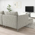 SÖDERHAMN 4-seat sofa, with chaise longue/Viarp beige/brown