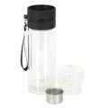 Double Wall Glass Bottle with Infuser