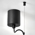 SAMBORD Pendant lamp with 3 lamps, black/white