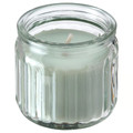 HÖKGÖK Scented candle in glass, Apple light green, 12 hr