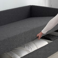 OTEREN Day-bed, grey, 90x200 cm