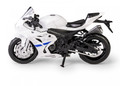 Motorcycle MSZ 1:18 SUZUKI GSX-R1000, white, 3+