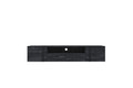 Wall-Mounted TV Cabinet Verica 200 cm, charcoal/black handles