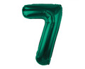 Foil Balloon Number 7, green