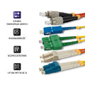 Qoltec Patchcord Fiber LC / UPC-LC UPC MM 50/125 OM3 15m
