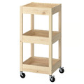 LOSHULT Trolley, pine, 38x38x82 cm