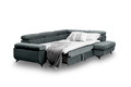 Corner Sofa-Bed Right Dragonis Dark Grey Monolith 85