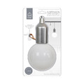 Pendant LED Lamp L, battery-operated, silver