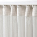 ROSENROBINIA Sheer curtains, 1 pair, white, 145x300 cm