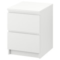 MALM 2-drawer chest, white, 40x55 cm