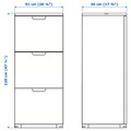 GALANT File cabinet, white, 51x120 cm