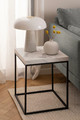 Coffee Table Barossa 40x40cm, white marble