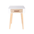 Nightstand Bedside Table Enano, white