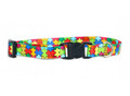 Matteo Dog Collar Plastic Buckle 15mm, puzzle
