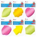 Titanum Self-Adhesive Notebook Sticky Notes - Shapes 70x70mm, 1pc, assorted colours/shapes