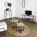 Set of 2 Side Tables, natual