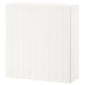 BESTÅ Wall-mounted cabinet combination, white/Sutterviken white, 60x22x64 cm