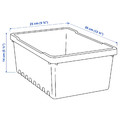 UPPSNOFSAD Storage box, black, 35x25x14 cm/9 l