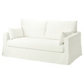 HYLTARP Cover for 2-seat sofa, Hallarp white