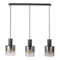 Pendant Lamp Javier 3 x 60W E27, black/dimmed