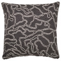GULDFLY Cushion cover, anthracite/off-white, 50x50 cm