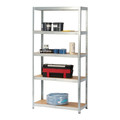 GoodHome Metal Shelving Unit Ryle S 180 x 75 x 35 cm 150 kg, galvanised