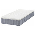VALEVÅG Mattress and mattress pad, firm light blue/Nordberget white, 90x200 cm