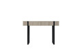 Modern Console Table Dresser Dressing Table Verica, biscuit oak/black legs