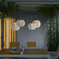 SOLVINDEN LED solar-powered pendant lamp, outdoor/globe light blue, 22 cm