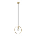 GoodHome Pendant Lamp Kaitains E27 28cm, gold
