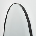 LINDBYN Mirror, black, 80x80 cm
