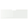 BESTÅ Top panel for TV, glass/white, 120x40 cm