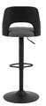 Bar Stool Lucy, grey/black