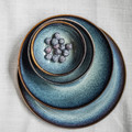 GLADELIG Plate, blue, 25 cm, 4 pack