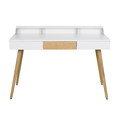 Desk Skans, white/oak