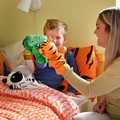 NATTHÄGER Duvet cover and pillowcase, orange/tiger, 150x200/50x60 cm