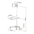 Techly Mobile Stand LCD / LED 19-37", adjustable, up to 20kg