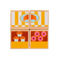 LILLIPUTIENS Wooden Food Truck with Puzzle Rhino Marius 12m+