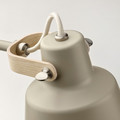 SJÖMAKT Desk lamp, beige/ash