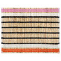 MÄVINN Place mat, banana fibre/stripe pattern, 35x45 cm