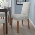BERGMUND Chair, oak, Orrsta light grey