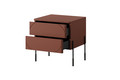 Bedside Table Nightstand Sonatia 45, burgundy