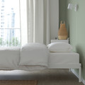 VEVELSTAD Bed frame, white, 90x200 cm