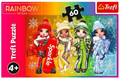 Trefl Children's Puzzle Cheerful Rainbow High Dolls 60pcs 4+