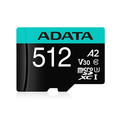 Adata Memory Card microSD Premier Pro 512 GB UHS1 U3 V30 A2 with Adapter
