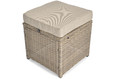 Large Garden Corner Sofa, Set with table, cappucino