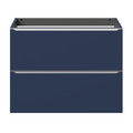 Goodhome Wall-mounted Basin Cabinet Imandra Slim 80cm, matt dark blue